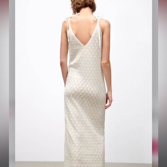 Zara Open Knit Crochet Dress - Picture 7 of 13
